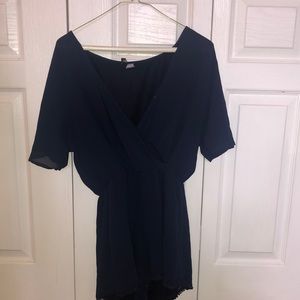 Women’s navy blue romper, size 10